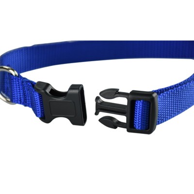 OEM luxury puppy dog collars with plastic buckle from china factory